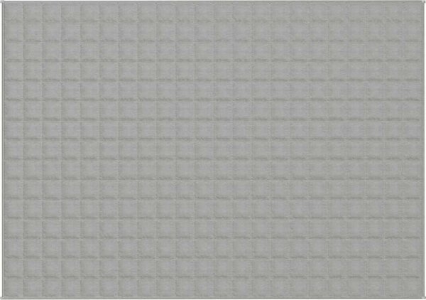 VidaXL Zátěžová deka 155 x 220 cm 7 kg 100% Bavlna 205T [350722] Barva: Šedá