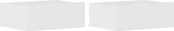VidaXL Plovoucí noční stolky 2 ks 40 x 32 x 15 cm, konstrukční dřevo [800319] Barva: dub sonoma