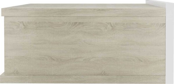 VidaXL Plovoucí noční stolky 2 ks 40 x 32 x 15 cm, konstrukční dřevo [800319] Barva: dub sonoma