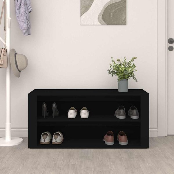VidaXL Botník 100 x 35 x 45 cm, konstrukční dřevo [816911] Barva: Bílá
