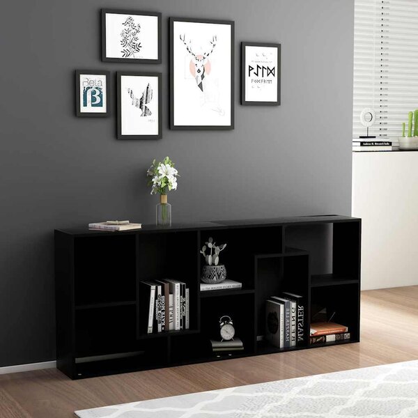 VidaXL Knihovna 67x24x161 cm kompozitní dřevo [801878] Barva: Bílá