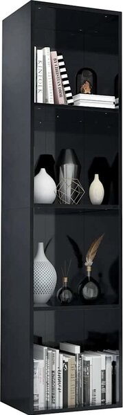 VidaXL Knihovna / TV skříňka 36x30x143 cm kompozit [800147] Barva: Černý dub