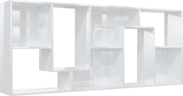 VidaXL Knihovna 67x24x161 cm kompozitní dřevo [801878] Barva: Bílá