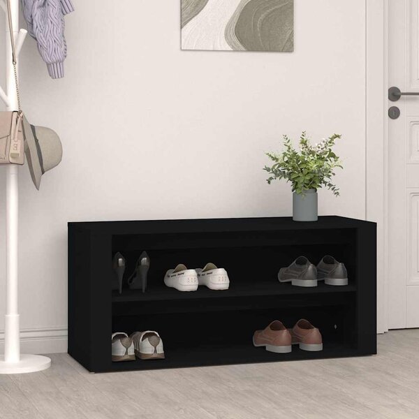VidaXL Botník 100 x 35 x 45 cm, konstrukční dřevo [816911] Barva: Bílá