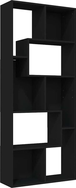 VidaXL Knihovna 67x24x161 cm kompozitní dřevo [801878] Barva: Bílá