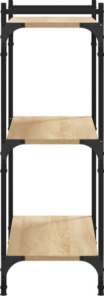 VidaXL Knihovna se 3 policemi 80 x 30 x 86 cm kompozitní dřevo [837668] Barva: šedá sonoma