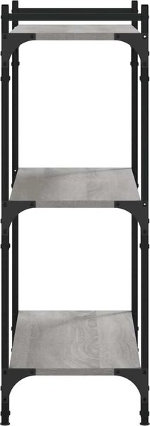 VidaXL Knihovna se 3 policemi 80 x 30 x 86 cm kompozitní dřevo [837668] Barva: šedá sonoma