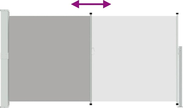 VidaXL Výsuvná boční markýza Obdélníkový 170 x 300 cm Polyester [48368] Barva: Červená