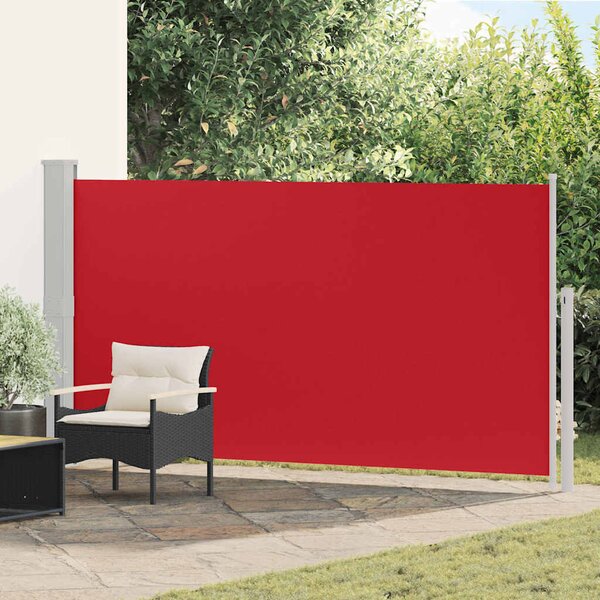VidaXL Výsuvná boční markýza Obdélníkový 170 x 300 cm Polyester [48368] Barva: Červená