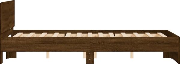VidaXL Rám postele s čelem 120 x 200 cm Kompozitní dřevo [3207496] Barva: Černá
