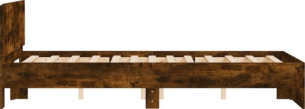 VidaXL Rám postele s čelem 120 x 200 cm Kompozitní dřevo [3207496] Barva: Černá