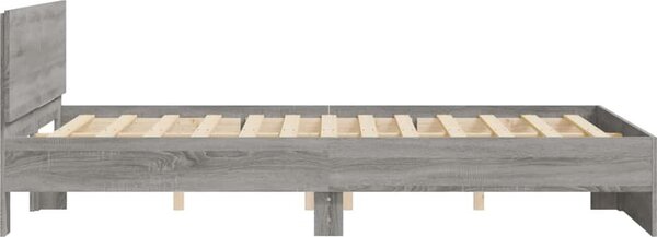 VidaXL Rám postele s čelem 140 x 190 cm Kompozitní dřevo [3207497] Barva: Staré dřevo