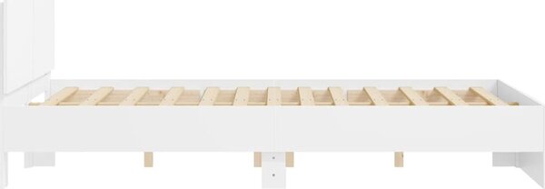 VidaXL Rám postele s čelem 140 x 190 cm Kompozitní dřevo [3207497] Barva: Staré dřevo