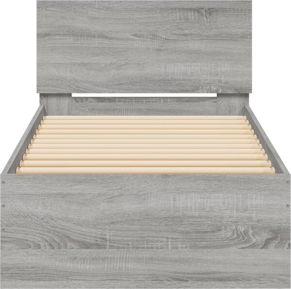 VidaXL Rám postele s čelem 75 x 190 cm Kompozitní dřevo [838664] Barva: dub sonoma