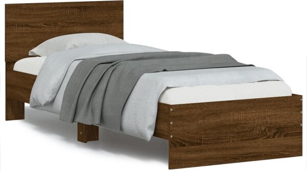 VidaXL Rám postele s čelem 75 x 190 cm Kompozitní dřevo [838664] Barva: dub sonoma