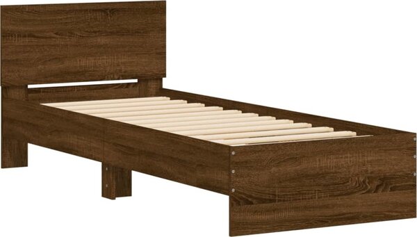 VidaXL Rám postele s čelem 75 x 190 cm Kompozitní dřevo [838664] Barva: dub sonoma