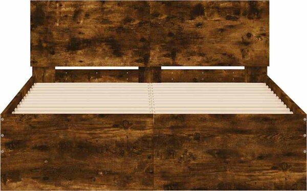 VidaXL Rám postele s čelem 120 x 200 cm Kompozitní dřevo [3207496] Barva: Černá