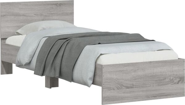 VidaXL Rám postele s čelem 75 x 190 cm Kompozitní dřevo [838664] Barva: dub sonoma