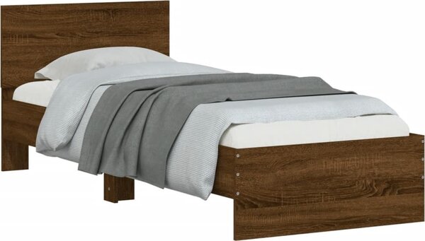 VidaXL Rám postele s čelem 75 x 190 cm Kompozitní dřevo [838664] Barva: dub sonoma