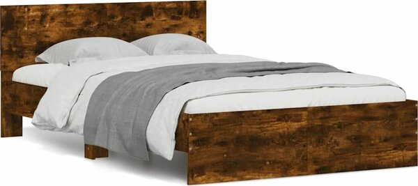 VidaXL Rám postele s čelem 120 x 200 cm Kompozitní dřevo [3207496] Barva: Černá