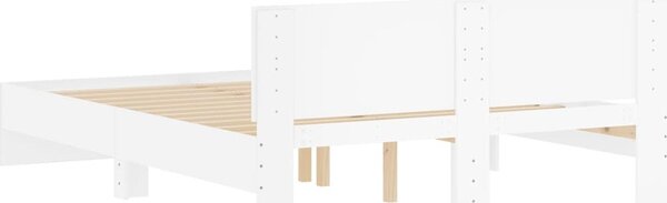 VidaXL Rám postele s čelem 140 x 190 cm Kompozitní dřevo [3207497] Barva: Staré dřevo
