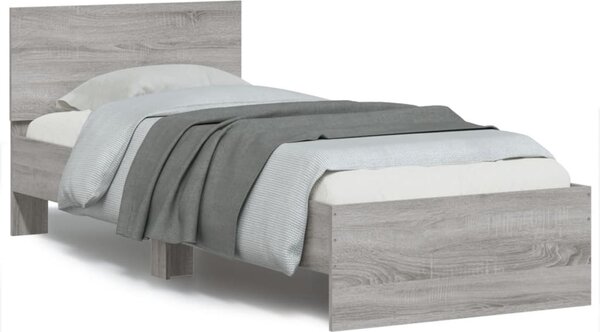VidaXL Rám postele s čelem 75 x 190 cm Kompozitní dřevo [838664] Barva: dub sonoma