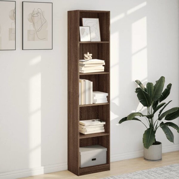 VidaXL Knihovna 40x24x176 cm kompozitní dřevo [857797] Barva: Betonová šedá