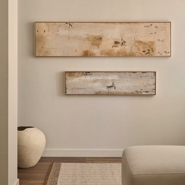 Abstraktní obraz Kave Home Silpa 47 x 182 cm