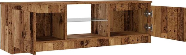 VidaXL TV skříňka s LED osvětlením 120x30x36 cm [856347] Barva: kouřový dub