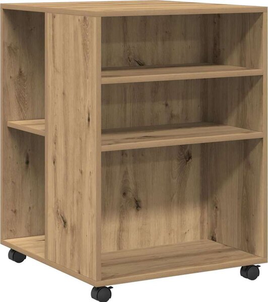 VidaXL Odkládací stolek na kolečkách 55x60x78 cm kompozit [853156] Barva: Betonová šedá