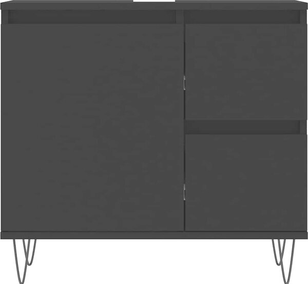 VidaXL Koupelnová skříňka pod umyvadlo 65x33x60cm kompozit [831607] Barva: dub sonoma