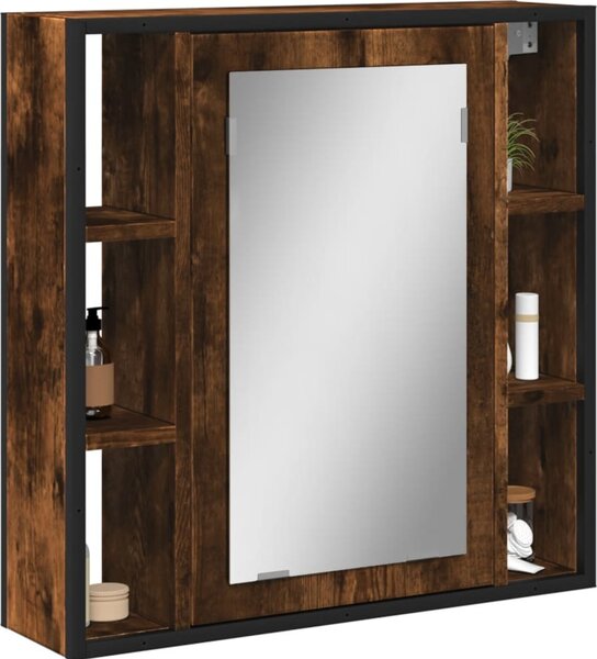 VidaXL Zrcadlová skříňka do koupelny, , 60 x 16 x 60 cm, imitace dřeva [842429] Barva: šedá sonoma