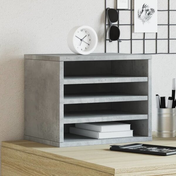 VidaXL Organizér na stůl 36 x 26 x 29,5 cm [848046] Barva: šedá sonoma