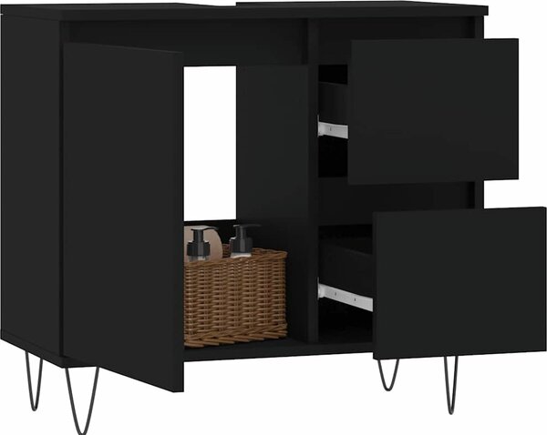 VidaXL Koupelnová skříňka pod umyvadlo 65x33x60cm kompozit [831607] Barva: dub sonoma