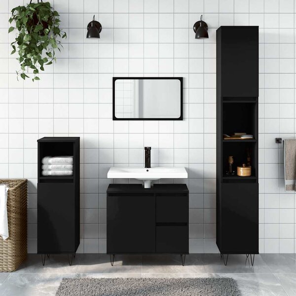 VidaXL Koupelnová skříňka pod umyvadlo 65x33x60cm kompozit [831607] Barva: dub sonoma