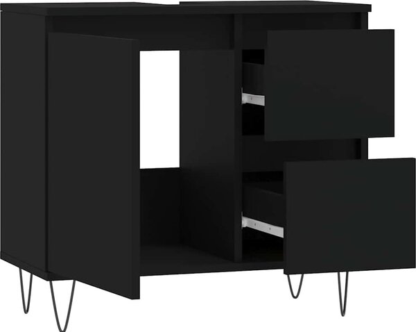 VidaXL Koupelnová skříňka pod umyvadlo 65x33x60cm kompozit [831607] Barva: dub sonoma