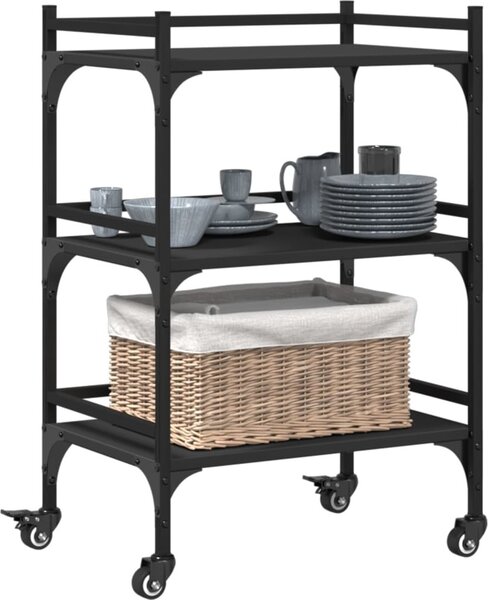 VidaXL Kuchyňský vozík 50 x 35 x 75.5 cm Kompozitní dřevo [842348] Barva: šedá sonoma