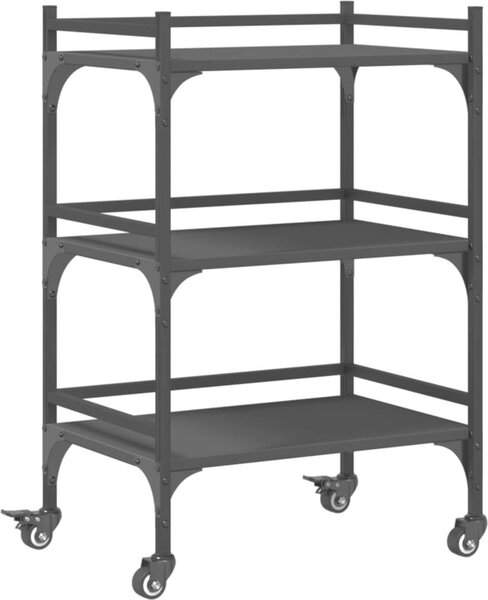 VidaXL Kuchyňský vozík 50 x 35 x 75.5 cm Kompozitní dřevo [842348] Barva: šedá sonoma