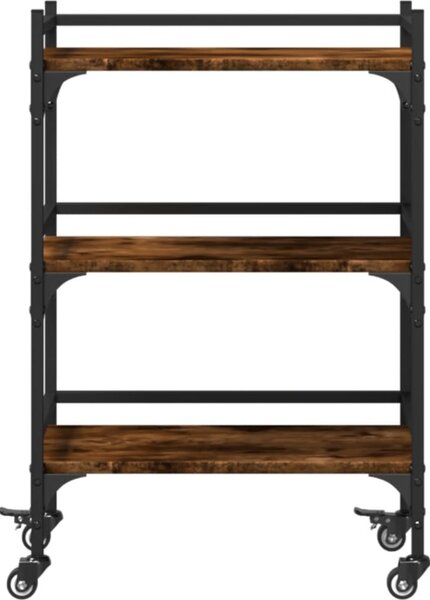 VidaXL Kuchyňský vozík 50 x 35 x 75.5 cm Kompozitní dřevo [842348] Barva: šedá sonoma