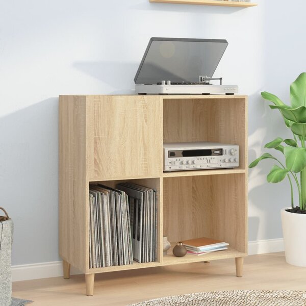 VidaXL Skříňka na LP desky 84,5 x 38 x 89 cm kompozitní dřevo [862870] Barva: Černý dub