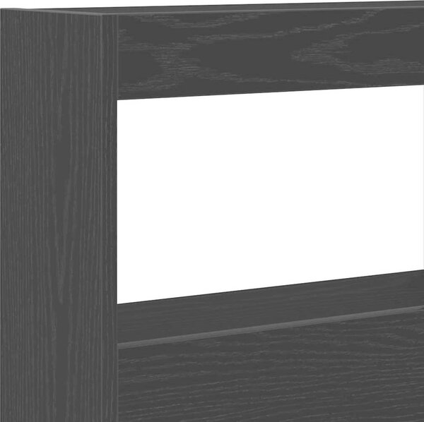 VidaXL Čelo postele s úložným prostorem a LED 140 x 17 x 102 cm [863130] Barva: Staré dřevo