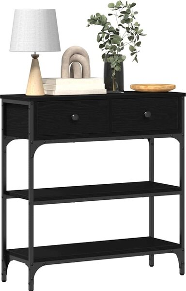 VidaXL Konzolový stolek 72,5 x 25 x 75 cm kompozitní dřevo [863521] Barva: dub artisan