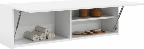 VidaXL Koupelnová nástěnná skříňka 100x25x30 cm kompozit [860094] Barva: Bílá