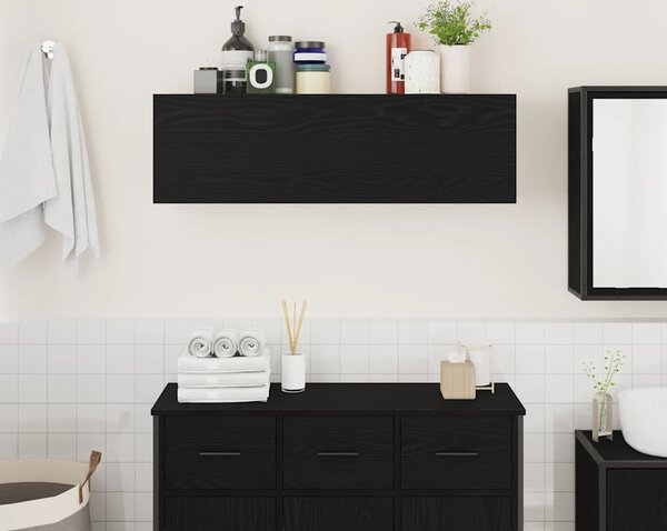 VidaXL Koupelnová nástěnná skříňka 100x25x30 cm kompozit [860094] Barva: Bílá