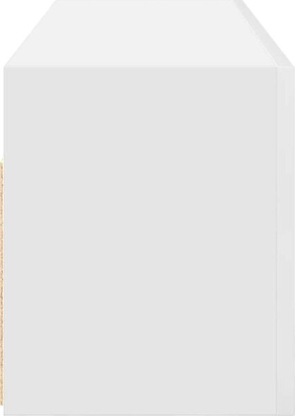 VidaXL Koupelnová nástěnná skříňka 100x25x30 cm kompozit [860094] Barva: Bílá