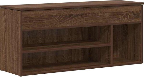 VidaXL Botník 102x30,5x45 cm kompozitní dřevo [859140] Barva: Černá