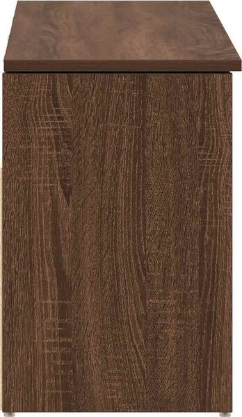 VidaXL Botník 102x30,5x45 cm kompozitní dřevo [859140] Barva: Černá