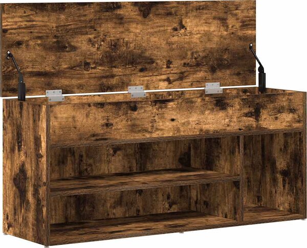 VidaXL Botník 102x30,5x45 cm kompozitní dřevo [859140] Barva: Černá
