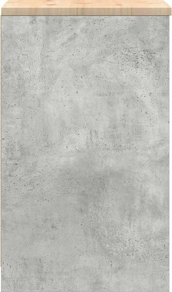 VidaXL Garážová skříň 40x51x85 cm Borovicový masiv [860539] Barva: Betonová šedá