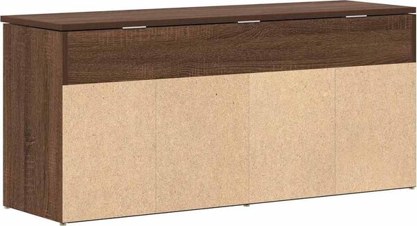 VidaXL Botník 102x30,5x45 cm kompozitní dřevo [859140] Barva: Černá